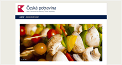 Desktop Screenshot of ceskapotravina.net
